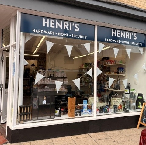 Henri’s shop front